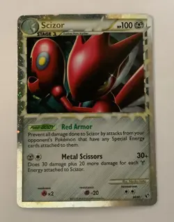 Pokemon TCG Scizor Prime Holo Ultra Rare Card 84/90 Undaunted HP 100 Metal Sciss - Image 1