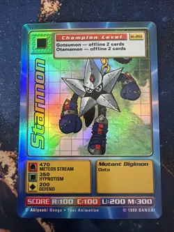 ST-26S Starmon Starter Deck FOIL Digimon Digi-Battle Series Card 1999 NM Holo - Image 1