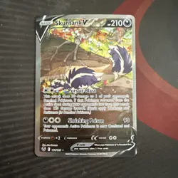 Pokemon Skuntank v Alt Art TCG Card 181/195 Sword & Shield Silver Tempest - Image 1