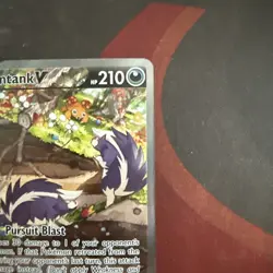 Pokemon Skuntank v Alt Art TCG Card 181/195 Sword & Shield Silver Tempest - Image 3