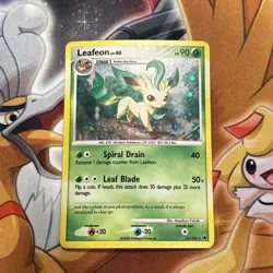Leafeon 24/100 Non Holo Rare Majestic Dawn Pokemon Card MP - Image 1