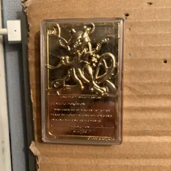 1999 Burger King Limited Edition Pokemon Trading Card 23K Gold Plated Mewtwo - Image 2