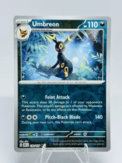 Umbreon 130/197 Reverse Holo OBF Obsidian Flames Pokemon Card - NM - Image 1
