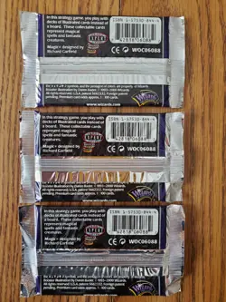 MAGIC THE GATHERING Lot of Three (3) NEMESIS Factory Sealed Booster Packs - Image 2