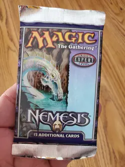 MAGIC THE GATHERING Lot of Three (3) NEMESIS Factory Sealed Booster Packs - Image 3