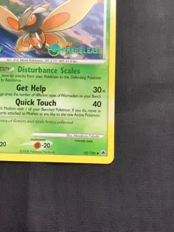 Pokemon Cards: Majestic Dawn Staff Prerelease: Mothim 42/100 - Image 4