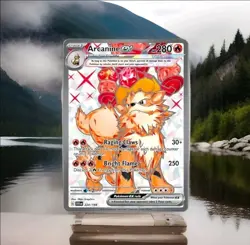 Pokemon TCG Arcanine ex Scarlet & Violet Base Set 224/198 Holo Ultra Rare - Image 1