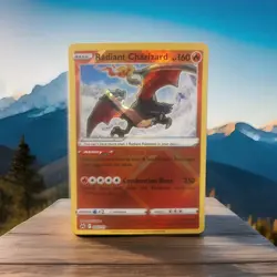 Pokemon TCG Radiant Charizard Crown Zenith Holo Card 020/159 Rare NM SwordShield - Image 1