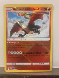 Pokemon TCG Radiant Charizard Crown Zenith Holo Card 020/159 Rare NM SwordShield - Image 2