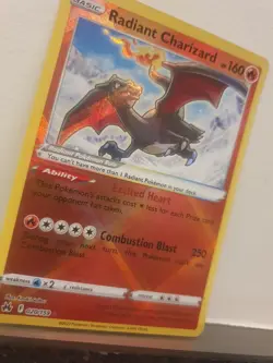 Pokemon TCG Radiant Charizard Crown Zenith Holo Card 020/159 Rare NM SwordShield - Image 3