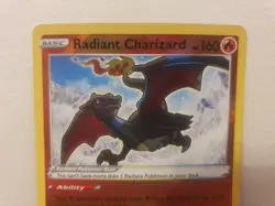 Pokemon TCG Radiant Charizard Crown Zenith Holo Card 020/159 Rare NM SwordShield - Image 5