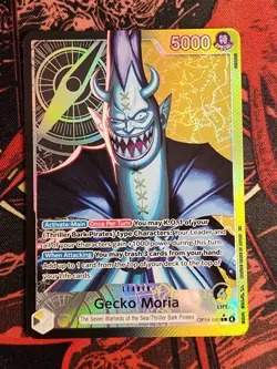 Gecko Moria - OP14-080 (Alternate Art) OP14-080 The Azure Sea's Seven Foil - Image 1