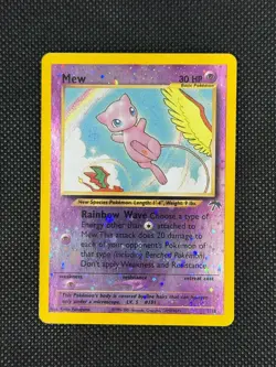 Pokemon Mew Southern Islands Reverse Holo Promo Card 01/18 English - Image 2