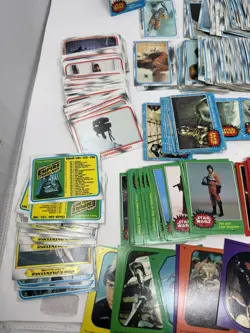 Vintage Star Wars Trading Cards 1977 + Years Mixed HUGE Card Lot Skywalker 1 - Image 2