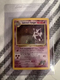 Pokemon TCG Sabrina's Gengar Holo Rare Card 14/132 Gym Heroes - Image 1