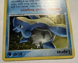 Pokemon Lapras EX Legend Maker Holo Rare Card 8/92 HP80 2006 Light Play - Image 3