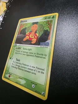 Pokemon TCG Shuckle 47/115 EX Unseen Forces 2005 Reverse Holo Card - Image 2
