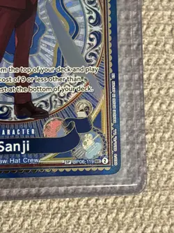 Sanji SEC OP06-119 SP Parallel A Fist of Divine Speed ONE PIECE Card English NM - Image 4