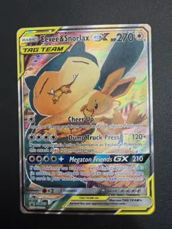 Pokemon Card - Eevee & Snorlax GX SM169 - Tag Team Tin Promo - Image 1