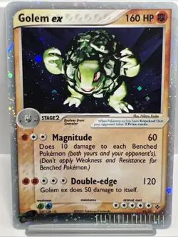 Golem EX Dragon 91/97 Holo Rare Pokemon E Card 2003. 2X SWIRLS!. NM - Image 1