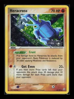 Heracross 43/109 Reverse Holo Team Rocket Returns Pokemon Card - Image 1