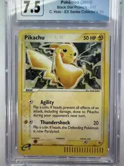 Pokemon Pikachu TCG Black Star Promo #12 Holo Card CGC 7.5 EX Series 2003 - Image 2
