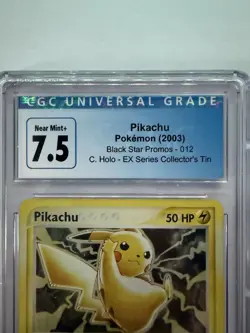 Pokemon Pikachu TCG Black Star Promo #12 Holo Card CGC 7.5 EX Series 2003 - Image 3