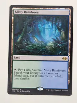 MTG Misty Rainforest Modern Horizons 2 Regular Rare Card 250/330 - Image 1
