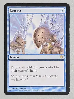 Magic the Gathering RETRACT #32/165 Darksteel Rare Blue 2004 - Image 1