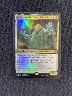 1X FOIL JUDGE Karlov of the Ghost Council NM MTG Magic J21 Promo Commander EDH - Image 1