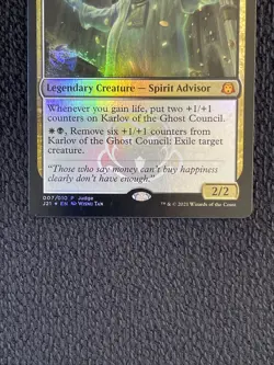 1X FOIL JUDGE Karlov of the Ghost Council NM MTG Magic J21 Promo Commander EDH - Image 2