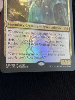 1X FOIL JUDGE Karlov of the Ghost Council NM MTG Magic J21 Promo Commander EDH - Image 4