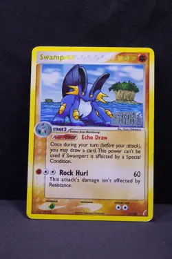 Swampert 27/100 Pokemon TCG Crystal Guardians Holo Rare Stamped - Image 4