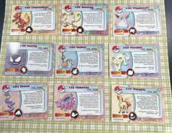 Pokemon Topps Series Card Lot of 9 TV Animation Edition Charmeleon Mankey Gastly - Image 5
