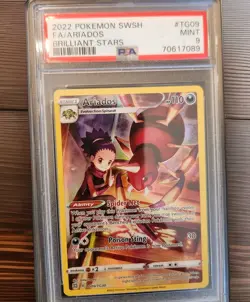 2022 Pokemon - Ariados TG09/TG30 Swsh09: Brilliant Stars Trainer Gallery - PSA 9 - Image 1