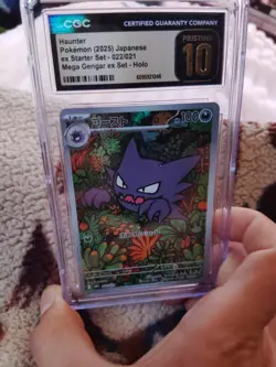 2025 CGC 10 Pristine Pokemon Haunter 022/021 Mega Gengar EX Set Holo Japanese - Image 1