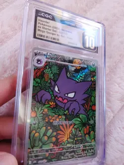 2025 CGC 10 Pristine Pokemon Haunter 022/021 Mega Gengar EX Set Holo Japanese - Image 2