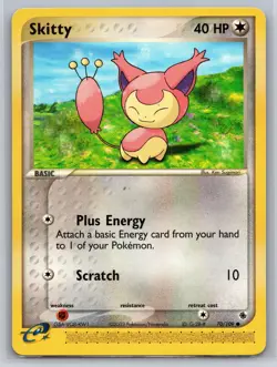Skitty 70/109 Pokemon 2003 EX Ruby and Sapphire e-Card Near Mint or Better - Image 1