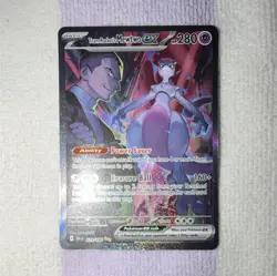 Pokemon TCG Team Rocket's Mewtwo ex Sv10 Destined Rivals 231/182 Special Illust… - Image 1