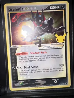 Pokemon TCG Greninja SWSH144 Celebrations Black Star Promo - Image 1