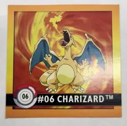 1999 Pokemon Artbox Stickers Series 1 Charizard #6 - Image 1