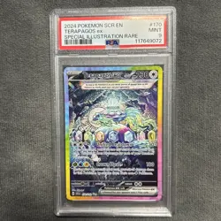 Pokemon Terapagos ex 170/142 Sv07: Stellar Crown Holo SIR PSA 9 - Image 1