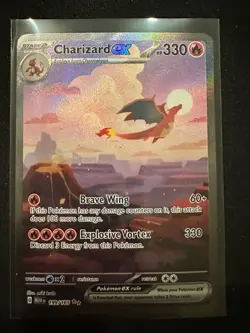 Pokemon TCG Charizard EX 199/165 Special Illustration Rare SV 151 NM - Image 1