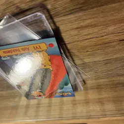 1999 Topps Pokemon #TV1 Ash Ketchum & Pikachu Blue Logo - Image 5