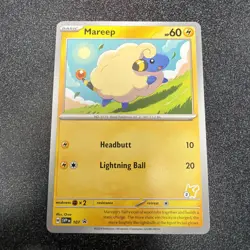 Pokemon TCG Mareep SVP 107 Battle Academy 2024 Stamp Black Star Promo NM - Image 1