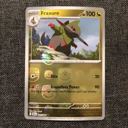 Pokemon TCG - Fraxure - 069/086 - Master Ball Pattern - SV: Black Bolt - Image 1