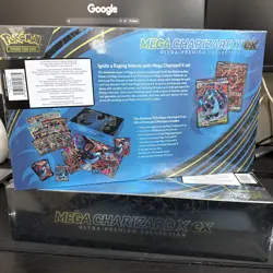 Pokemon TCG Mega Charizard X ex UPC Ultra Premium Collection - 2 Sealed IN HAND - Image 2