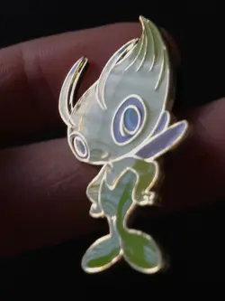 2 X Pin Jirachi & Celebi Mythical 20th Anniversary Pokemon Badge Metal 2016 - Image 3