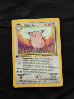 Pokemon TCG Clefable Jungle 17/64 1st Edition Rare - Image 1