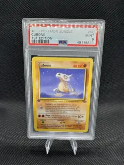 1999 Pokemon Jungle - Cubone - 1st Edition PSA 9 - Image 1